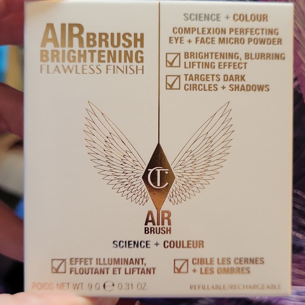 Charlotte Tilbury Airbrush Flawless Finish Brightening Powder, Fair/Med, 9g, NIB - Picture 5 of 6